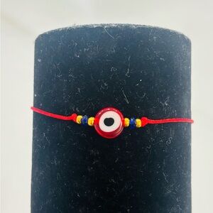 Handmade Evil Eye Bracelet – Adjustable Red String Bracelet
